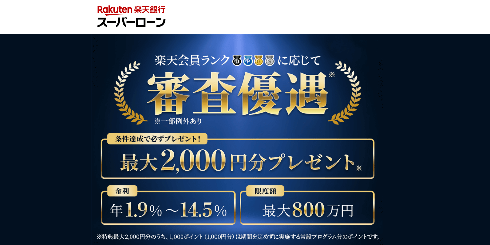 楽天銀行スーパーローン